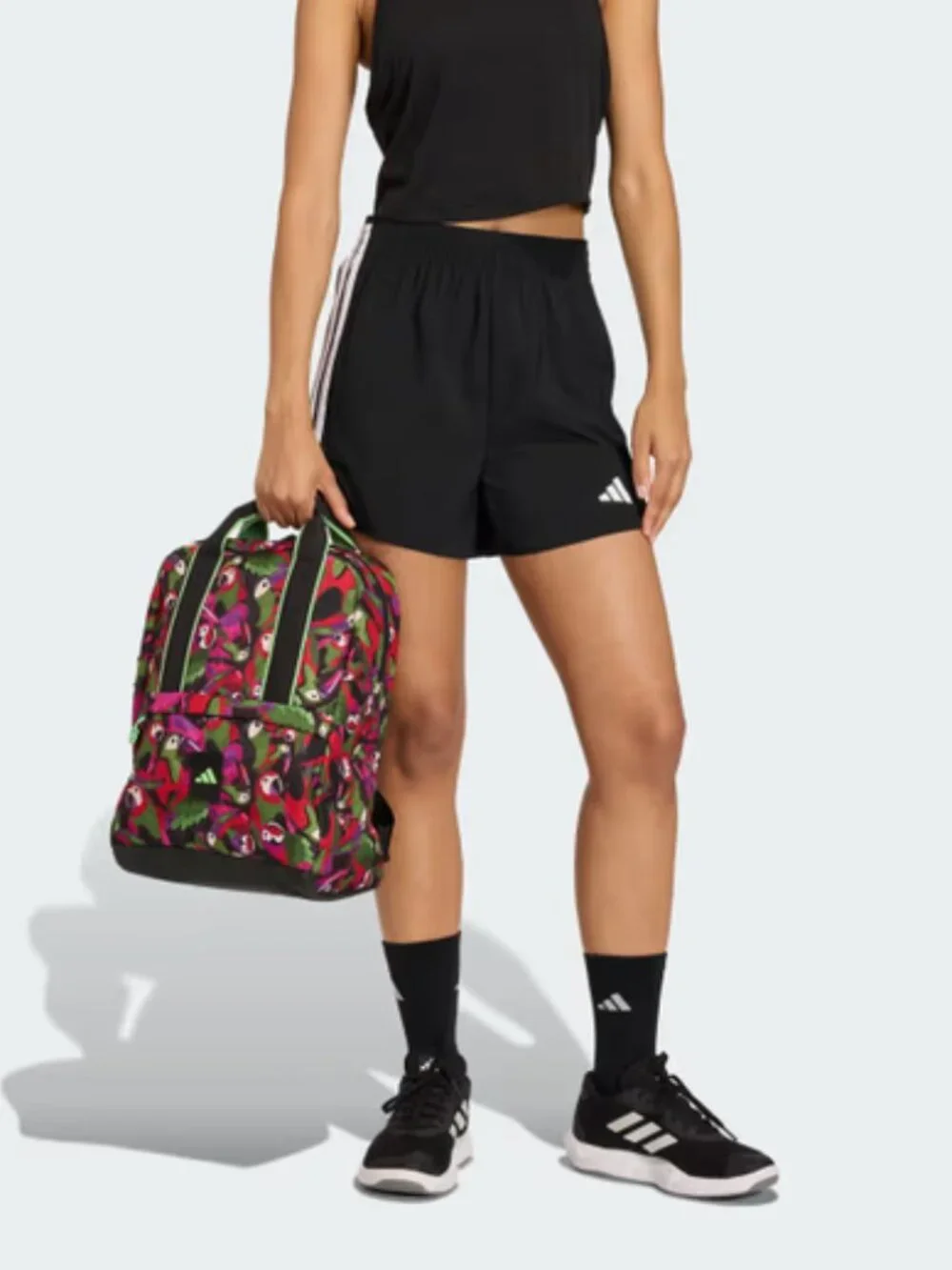 Adidas x Farm Rio Tropical Print Backpack Purple Black